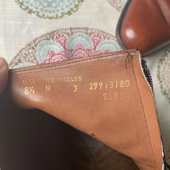 70’s Bostonian Double Zipper Brown Ankle Boots 8.5 - Picture 9 of 13